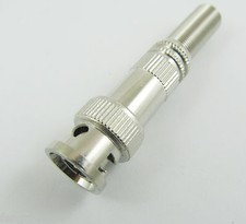 1pcs BNC Male Plug Metal Solderless Coaxial Connector Adapter for CCTV Camera