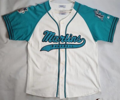 VINTAGE STARTER FLORIDA MARLINS BASEBALL JERSEY SIZE L | eBay