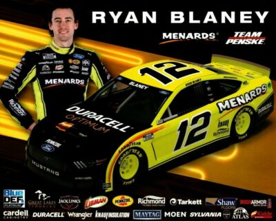 2021 RYAN BLANEY  DURACELL OPTIMUM  #12 NASCAR CUP POSTCARD