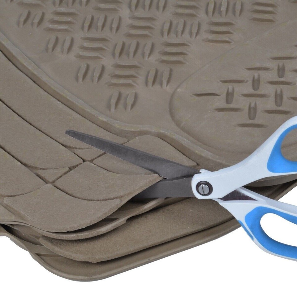 Full Rear Floor Mat for Car, All Weather Universal Fit Most Autos Truck ...