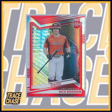 2022 Panini Elite Extra Edition Baseball Nick Biddison Status Red 225/299 #135