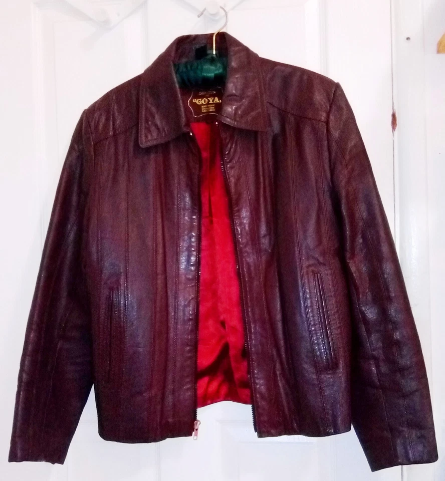 Chaqueta de cuero Goya talla 40 Foto 3 de 4