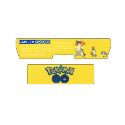 FunnyPlaying Game Boy Advance Sticker Set Cyndaquil