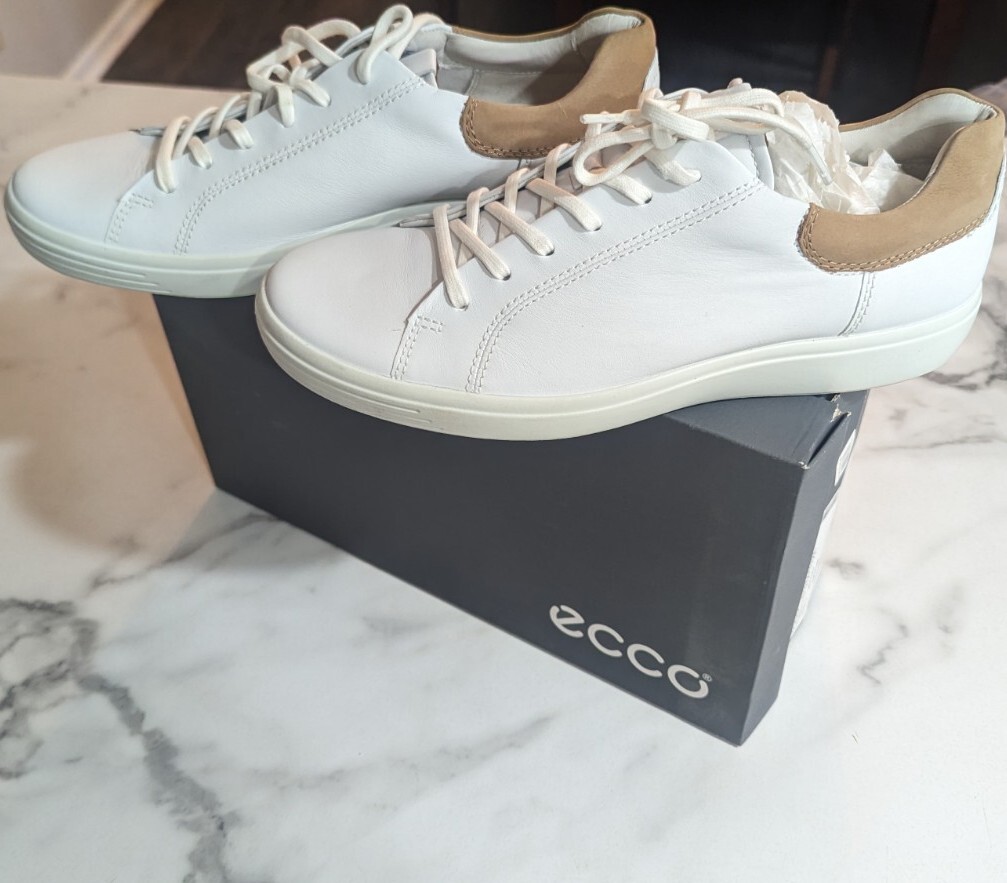 ECCO Mens Soft White,Cashmere Fashion Sneaker | eBay