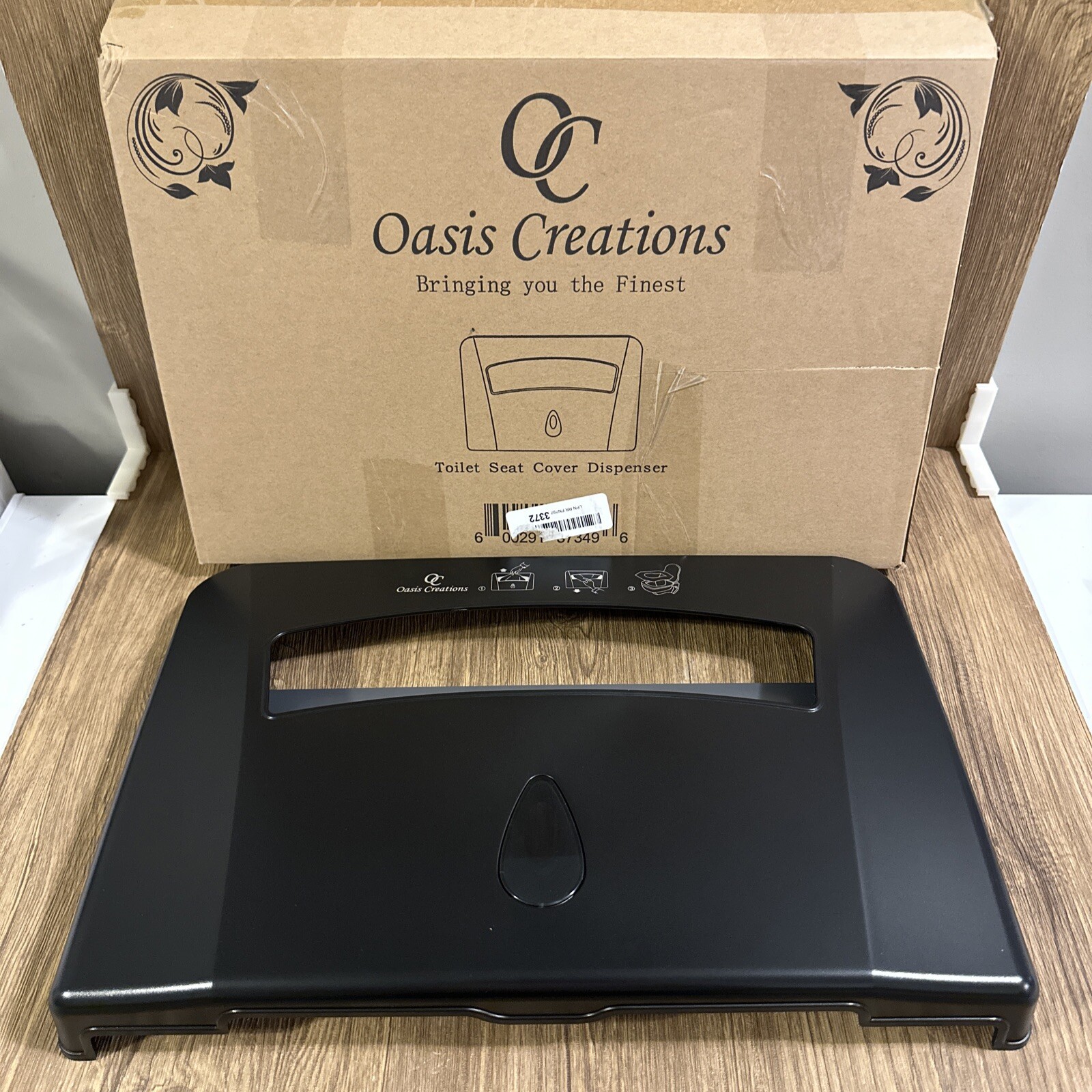 Cover Dispenser By Oasis Creations &ndash;wall Mount &ndash; Black O