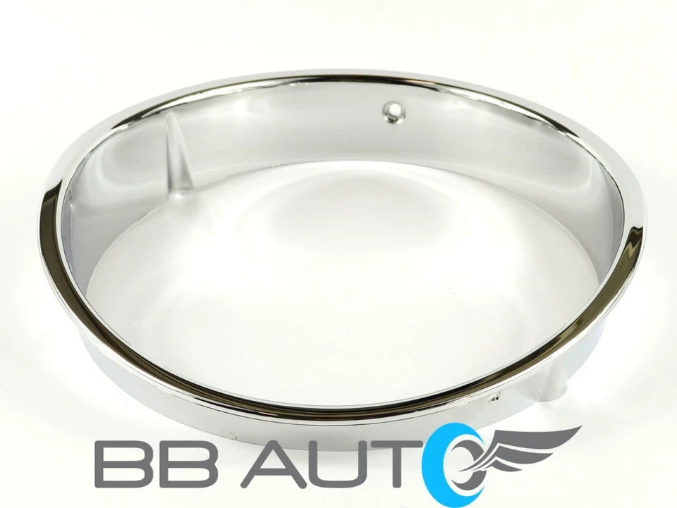 NUEVO JUEGO DE EMBELLECEDORES DE FAROS REDONDOS CROMADOS DIESTRO Y DERECHO PARA JEEP WRANGLER 1997-2006 Foto 3 de 4