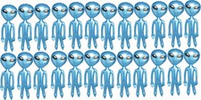 LOT OF 24 BIG 24" ALIEN INFLATE INFLATABLE 2 FEET BLOW UP PROP GAG FAST SHIP