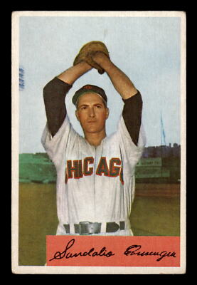 Sandalio Consuegra 1954 Bowman #166 Chicago White Sox GD-VG