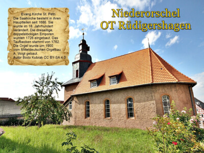 Niederorschel OT Rüdigershagen Evang.Kirche St.Petri Thüringen 1489