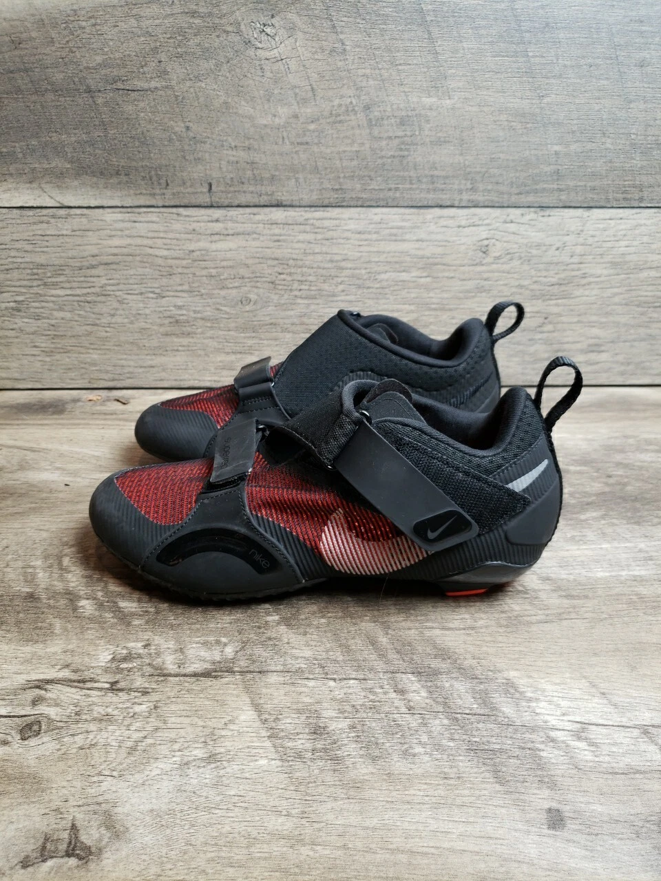 Nike SuperRep Cycle Indoor Cycling Shoes Size 7 Women Black Red CJ0775 008