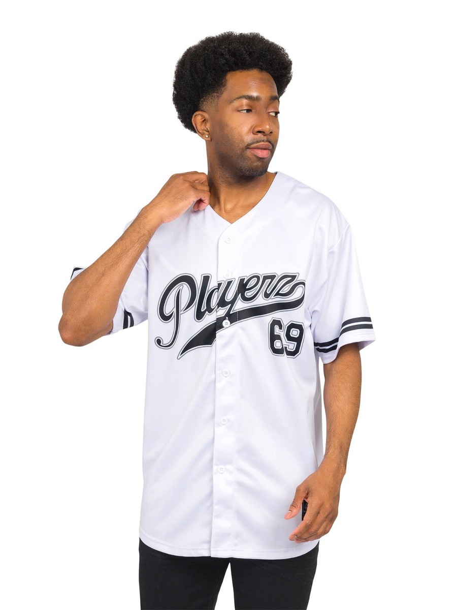 Victorious Men's Contrast stitching Playerz 69 Baseball Graphic