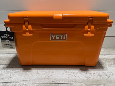 YETI TUNDRA 45 LTD ED CUSTOM ð KING CRAB ORANGE-KCO! ðŠ w/BLAZE YETI TUNDRA 45 LTD ED CUSTOM ð KING CRAB ORANGE-KCO! ðŠ w/BLAZE