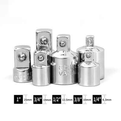 1x1/4 3/8 1/2-Zoll-Buchse Auf Einen Männlichen Schaft Socket Adapter Für Driver