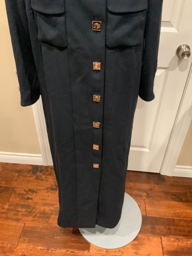 Abito midi Tuckernuck blu navy Barnett manica lunga, taglia large nuovo $298 - Foto 7 di 12
