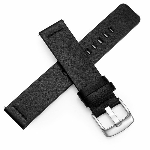 cinturino pelle smartwatch orologio 20mm 22mm 24mm Samsung Huawei Amazfit Xiaomi - Foto 13 di 17