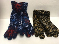 UNBRANDED UNLINED FLEECE GLOVES POLYESTER  SPANDEX NWT sold Separate Pick one