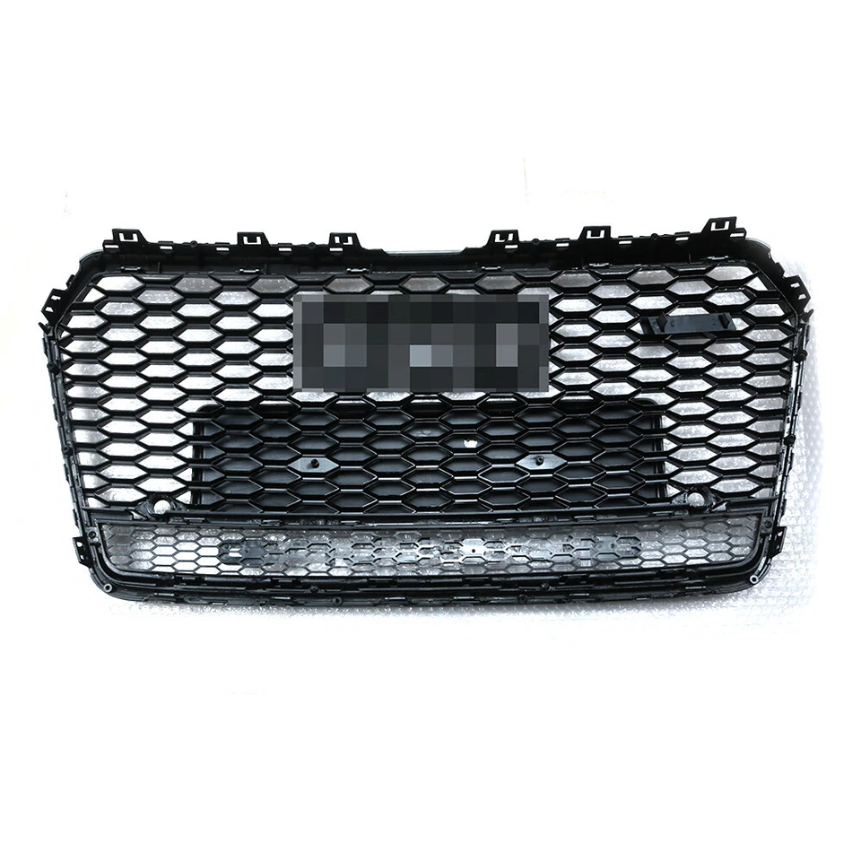 For Audi A7 S7 RS7 Style 2016-2018 Front Honeycomb Mesh Grill Grille W/ Quattro - Image 2 of 4