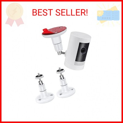 2 Pack Adjustable Ceiling Wall Mount Kit for Plug-in Ring HD Security Camera&Sti