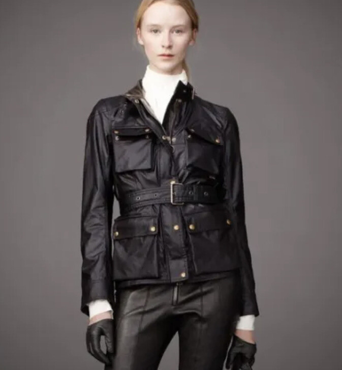 Belstaff Roadmaster Wax Jacket Waistcoat Black Size IT 36 100% Authentic