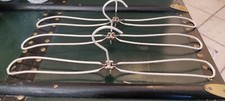 3 Coat/Clothes Hangers Travel Metal Ages '60 Vintage With Case