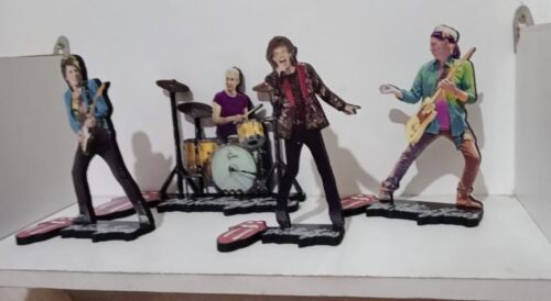4 x The Rolling Stones 8" DISPLAY STANDEES Figuras Estatuas Mick Jagger Richards - Imagen 3 de 8