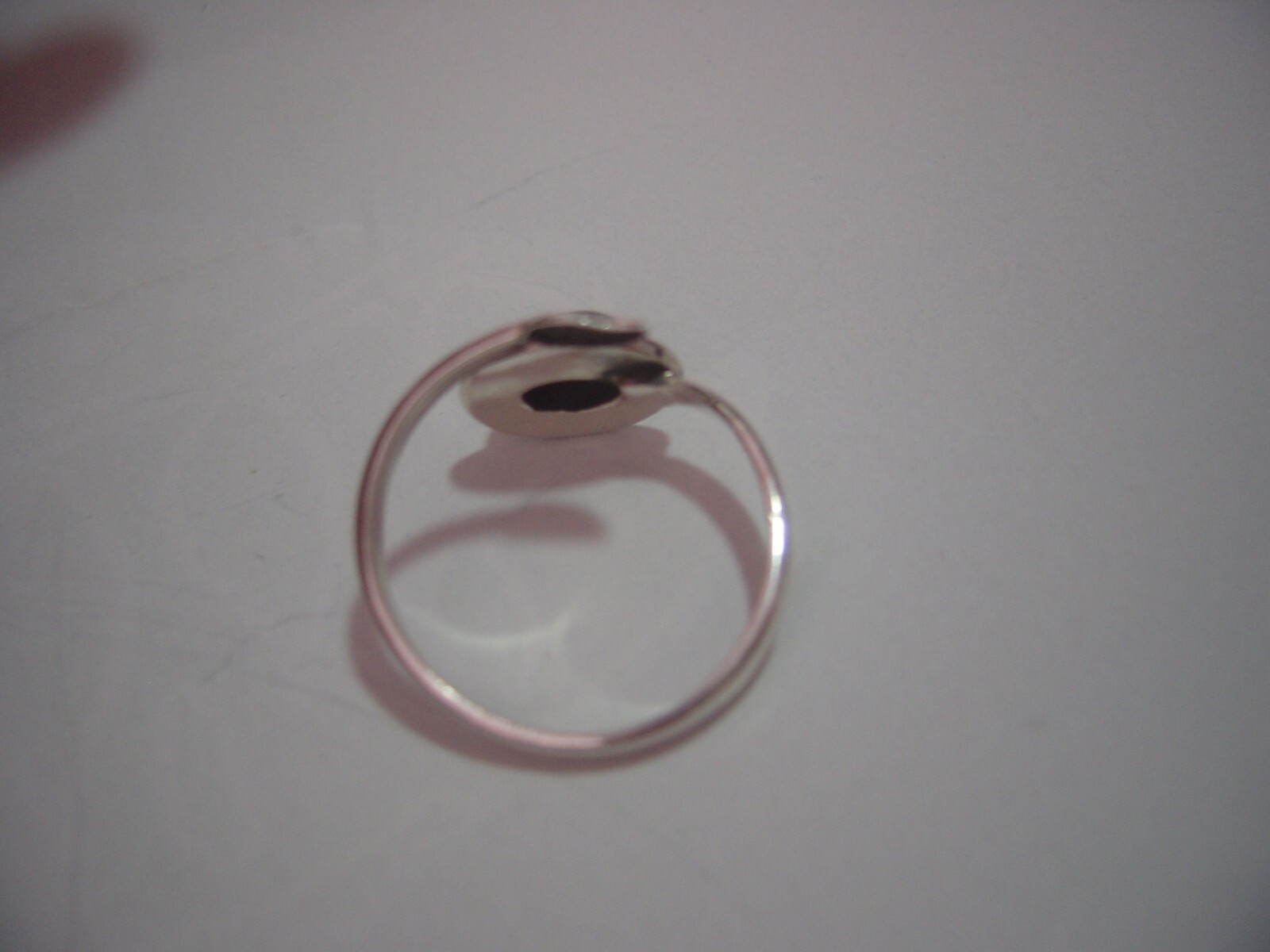 VINTAGE Solid Silver Ring -unusual adjustable nat… - image 8