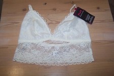 NWT Maidenform DM 1127 Pearl Polyester Lace Wireless Bralette Bra Size M