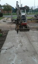 sectional garage bases laid all groundwork done