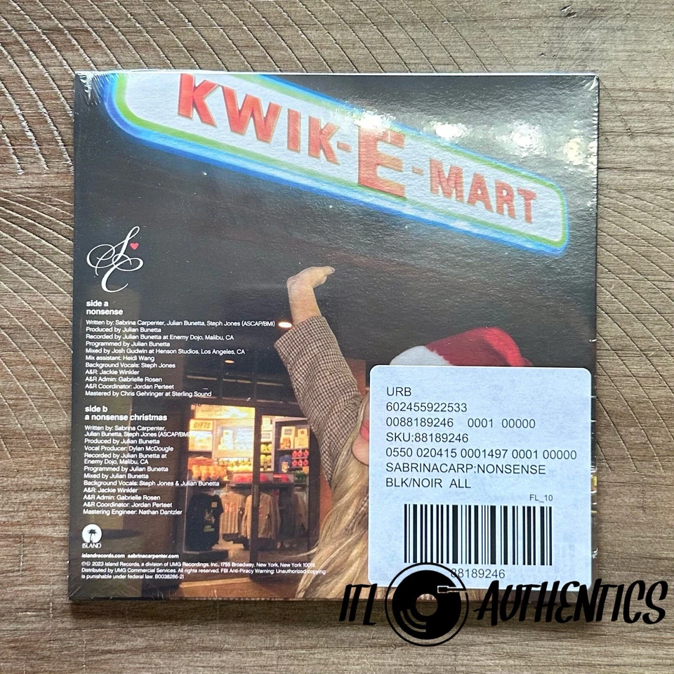 Sabrina Carpenter Nonsense/A Nonsense Christmas Vinyl | BRAND NEW | SAFE 📦 SHIP - Image 2 of 2