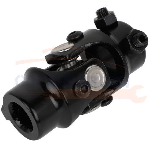 1x Single Universal Steering Black U-Joint Shaft 1 Inch DD X 3/4-30 Spline - Picture 12 of 14