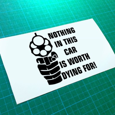 A Cool And Funky Bike Sticker In The Rear Window Of A Works Van For A Bike Shop 2ejjx34