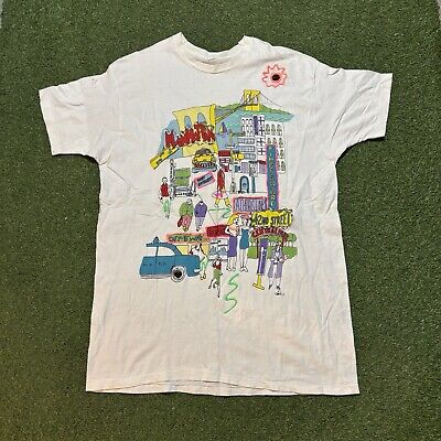 Vintage Manhattan T Shirt Size 3XL 80's Screen Stars Single Vintage Manhattan T Shirt Size 3XL 80's Screen Stars Single