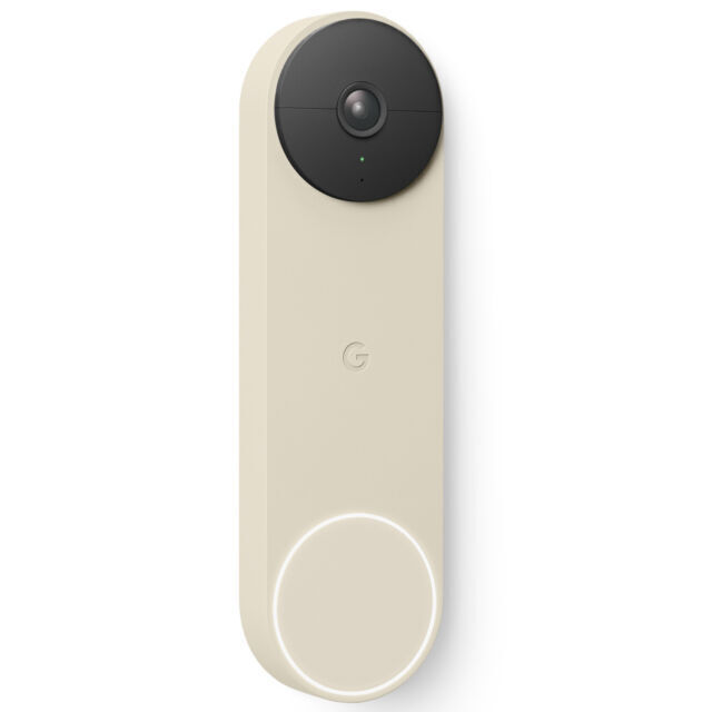 Google Nest Doorbell (Battery), Video Doorbell Camera, Wireless Doorbell  Security Camera, Snow 