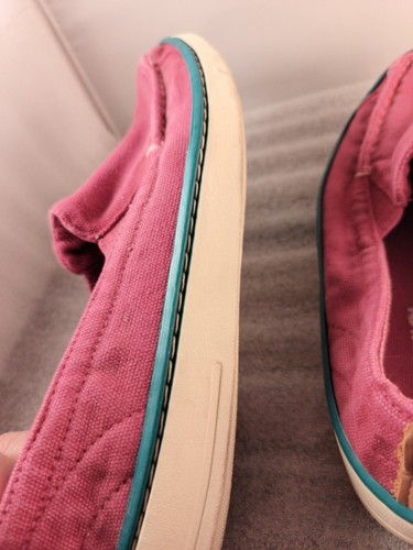 Timberland Shoes Womens 8 M Earthkeepers Hookset Denim Loafers 8968R Pink Canvas - Picture 18 of 23