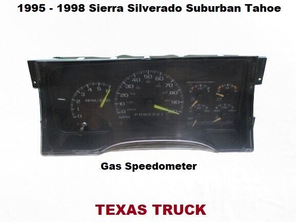 16176841 95 to 98 Suburban Tahoe Yukon Gas Speedometer Instrument 16176841 95 to 98 Suburban Tahoe Yukon Gas Speedometer Instrument