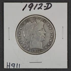 1912-D 50c Barber Half Dollar - Fine - SKU-H911