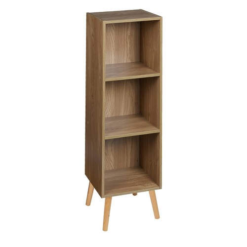 Wooden Storage Cube Bookcase Scandinavian Style Legs Living Room Bedroom Unit - Picture 21 of 24