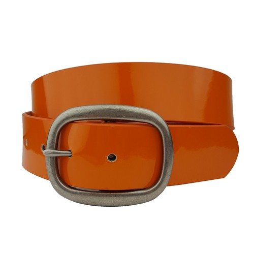 HERMES Suspenders Belt Canvas Leather 2 Set Orange Auth 
