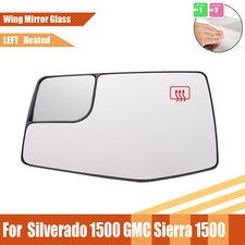Left Side Mirror Glass For Chevrolet Silverado 1500 Sierra 1500 GMC 2019-2023;