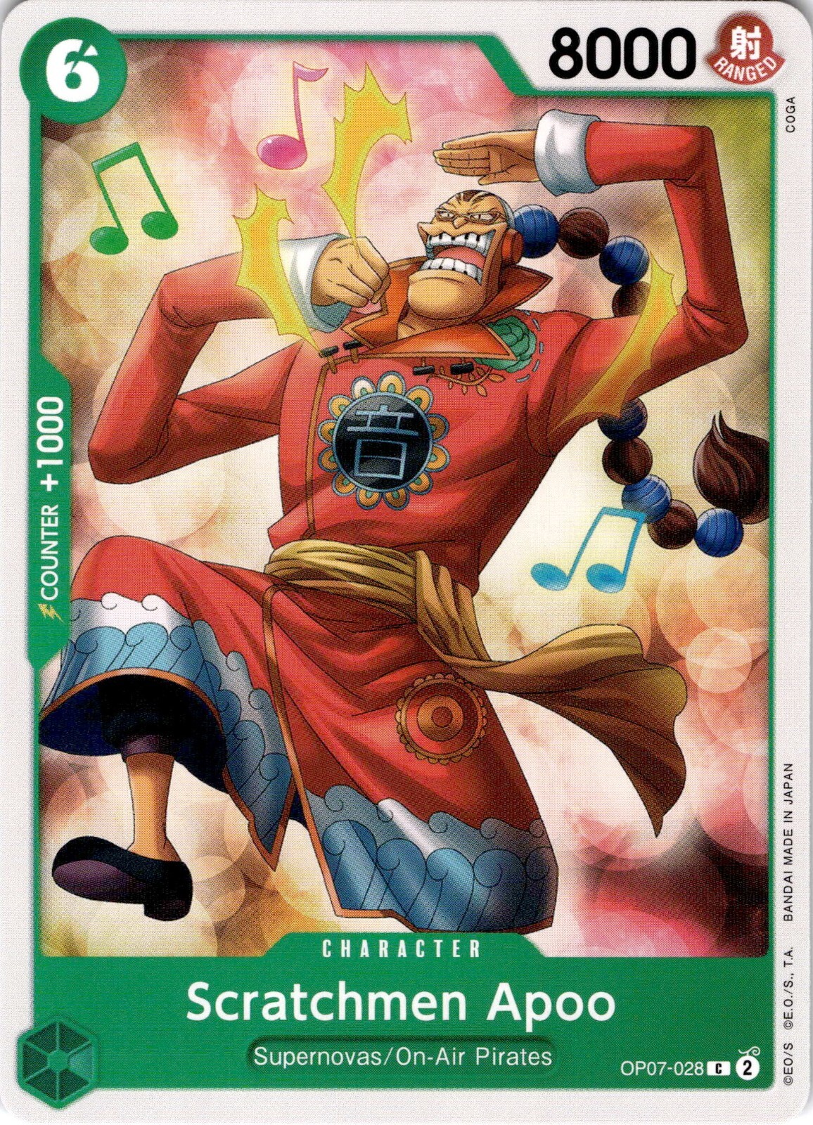 Scratchmen Apoo OP07-028 One Piece OP-07 500 Years In The Future