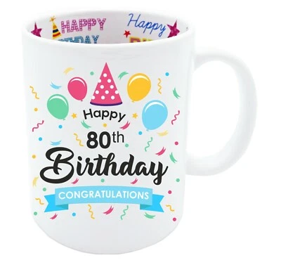 MAINLY MUGS 80th Birthday Gift Coffee Mug Present Idea For Him Man He Novelty Funny Keepsake