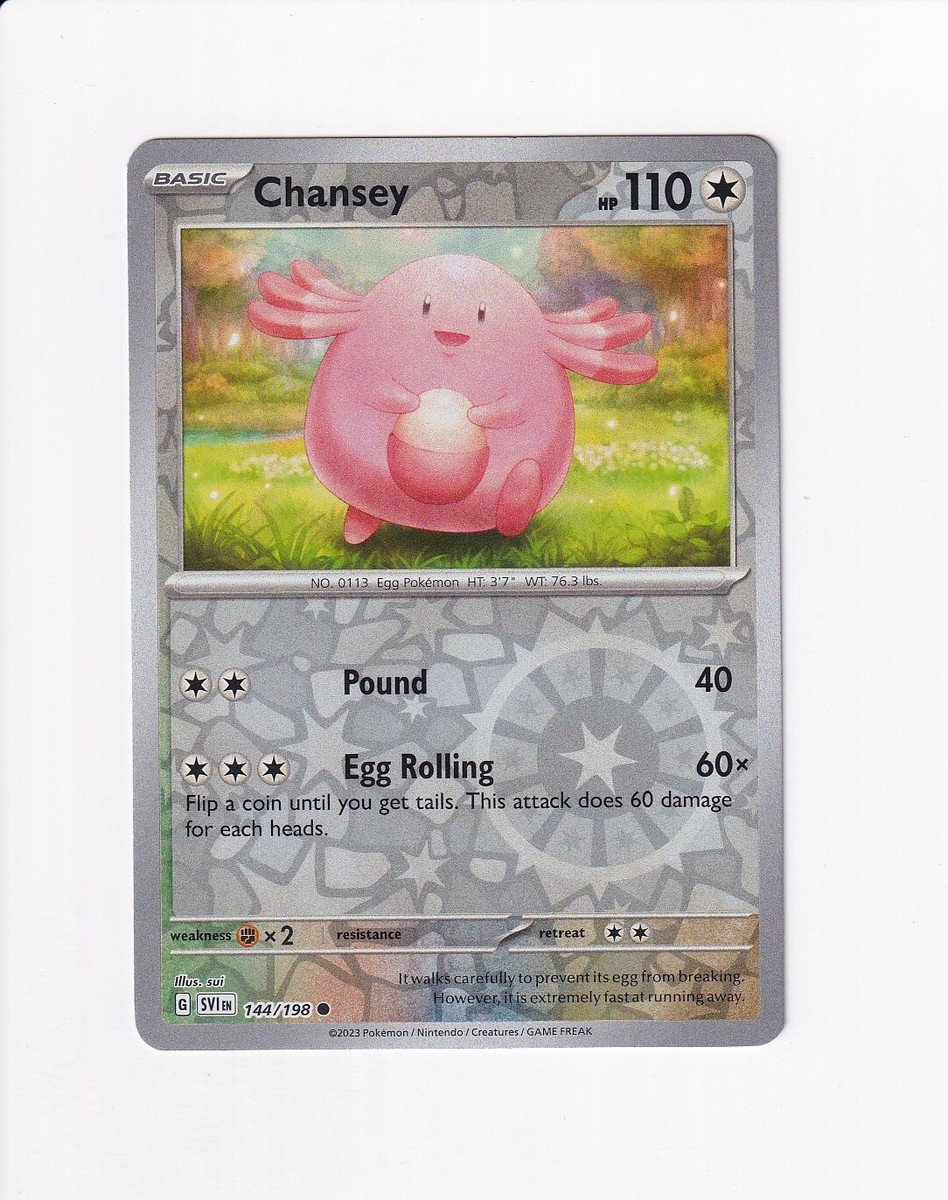 2023 Pokemon SCARLET & VIOLET REVERSE HOLO CHANSEY | eBay