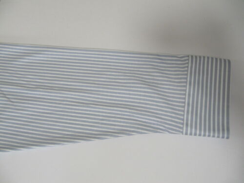 MRSP $175 Nuova DESOTO Maglia Cotone Manica Lunga Uomo Grigio Gessato Camicia - Foto 7 di 12
