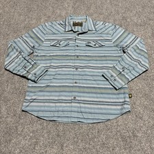 Howler Brothers Button Up Shirt Mens Medium Blue Cotton Blend Plaid