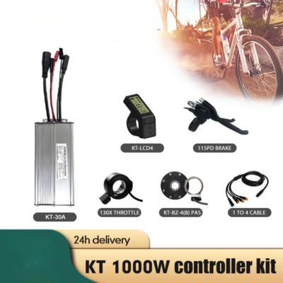 30A E-bike Controller with Display Throttle PAS 1T4 Use for E-Bicycle WP Plug 