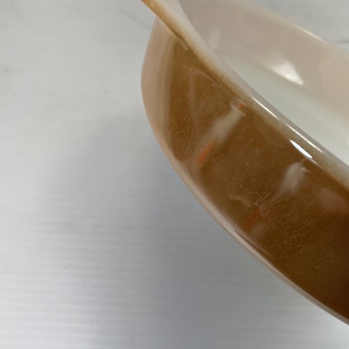 Plato para hornear/pastel vintage Fire King #429 Peach Luster 9 pulgadas - Imagen 6 de 7