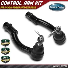 2Pcs Front Outer Side Tie Rod End for Hyundai Genesis 2009-2015 Equus 2011-2014