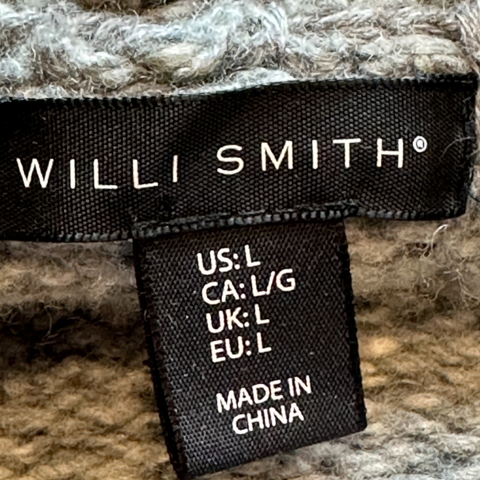 Willi Smith Gray Pullover Sweater Button at Back … - image 3