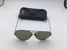 Vintage Aviator Pilot Sunglasses Gold Military General N3