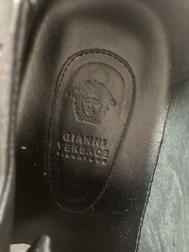 Gorgeous Classic Gianni Versace Men's Lace Up Dress Shoes Size 8.5 D - Picture 4 of 5